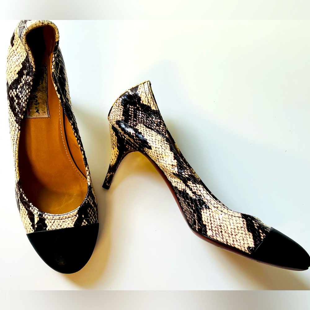 Lanvin Snakeskin Pattern Heels